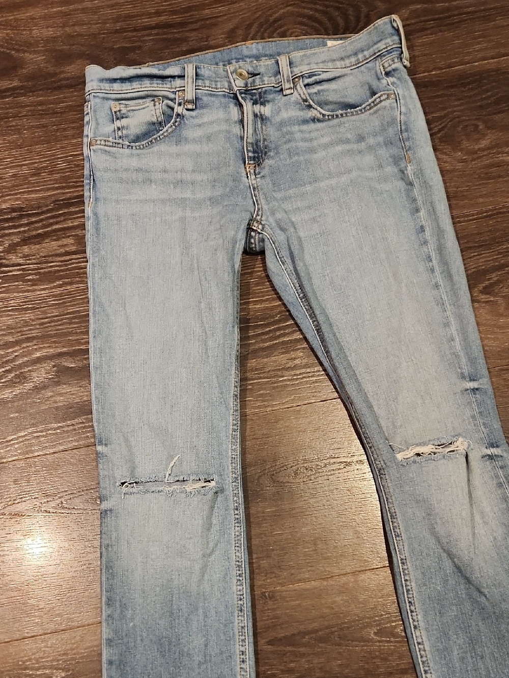 ❤️ RAG & BONE DRE CAPRI SLIM CROPPED JEANS, DISTRESSED, 4 (27) - Picture 5 of 11